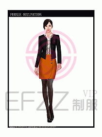 專賣店營業(yè)員服裝設計圖1079