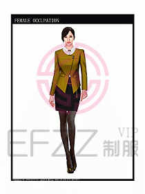 專賣(mài)店?duì)I業(yè)員服裝設(shè)計(jì)圖1077