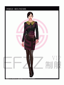 專賣店營業(yè)員服裝設(shè)計圖1076