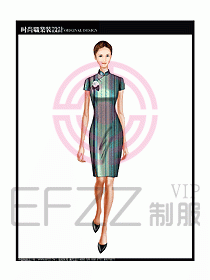 專賣店?duì)I業(yè)員服裝設(shè)計(jì)圖1086