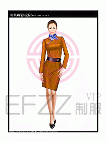 專賣店營業(yè)員服裝設(shè)計圖1090