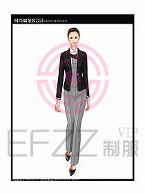 專賣店營業(yè)員服裝設(shè)計圖1095