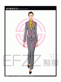 專賣店營業(yè)員服裝設(shè)計圖1103