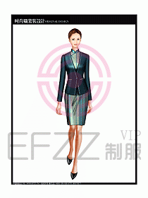專賣店營業(yè)員服裝設計圖1153