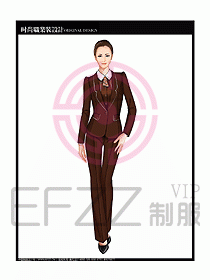 專賣店營業(yè)員服裝設計圖1157