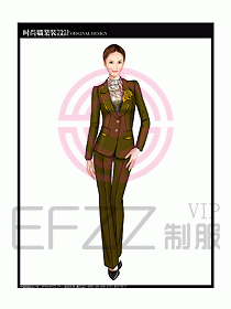專(zhuān)賣(mài)店?duì)I業(yè)員服裝設(shè)計(jì)圖1178