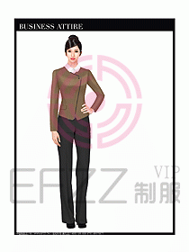 專賣店營業(yè)員服裝設(shè)計圖1187