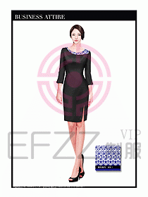 專賣店營業(yè)員服裝設(shè)計圖1192