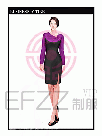 專賣店營業(yè)員服裝設(shè)計圖1197