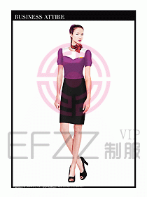 專賣店營業(yè)員服裝設(shè)計圖1207