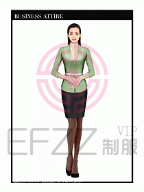 專賣店營業(yè)員服裝設(shè)計圖1225