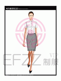 女職業(yè)裝短袖襯衫設計圖184