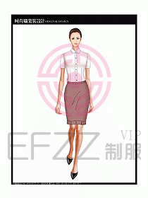 女職業(yè)裝短袖襯衫設(shè)計圖185