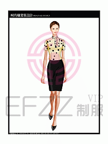 女職業(yè)裝短袖襯衫設(shè)計圖190