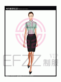 女職業(yè)裝短袖襯衫設(shè)計(jì)圖189