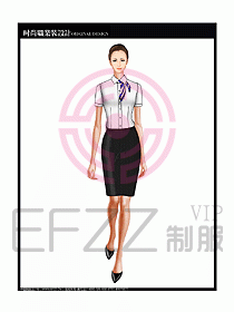 女職業(yè)裝短袖襯衫設計圖187