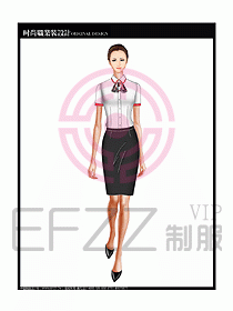 女職業(yè)裝短袖襯衫設(shè)計(jì)圖195