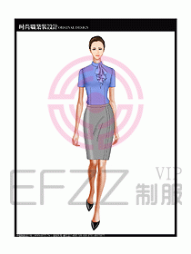 女職業(yè)裝短袖襯衫設(shè)計圖193