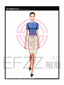 女職業(yè)裝短袖襯衫設(shè)計圖202