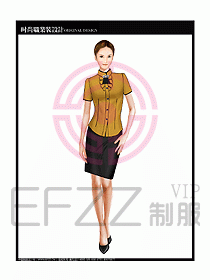 女職業(yè)裝短袖襯衫設(shè)計(jì)圖255