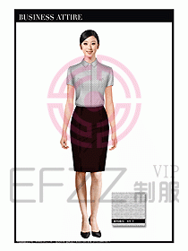 女職業(yè)裝短袖襯衫設計圖264