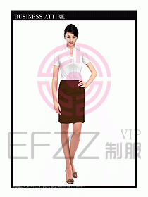 女職業(yè)裝短袖襯衫設(shè)計(jì)圖283