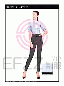 女職業(yè)裝短袖襯衫設(shè)計(jì)圖324