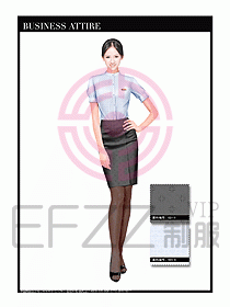 女職業(yè)裝短袖襯衫設計圖329