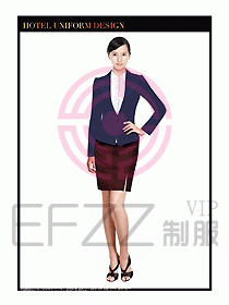 酒店大堂服務(wù)員制服設(shè)計(jì)圖669