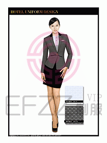 酒店大堂服務(wù)員制服設(shè)計(jì)圖673