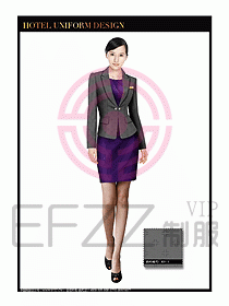 酒店大堂服務(wù)員制服設(shè)計(jì)圖671