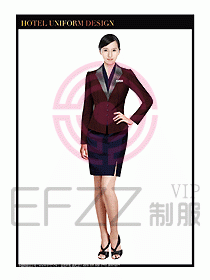 酒店大堂服務(wù)員制服設(shè)計(jì)圖675
