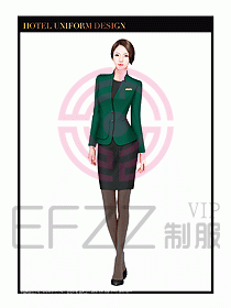 酒店大堂服務(wù)員制服設(shè)計圖688