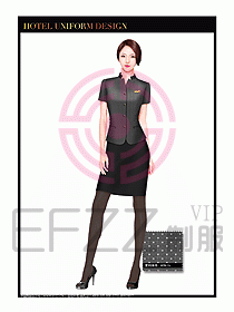 酒店大堂服務(wù)員制服設(shè)計圖692
