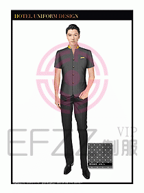 酒店大堂服務(wù)員制服設(shè)計(jì)圖691