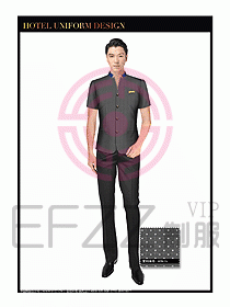 酒店大堂服務(wù)員制服設(shè)計圖693