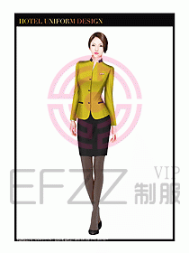 酒店大堂服務(wù)員制服設(shè)計(jì)圖699