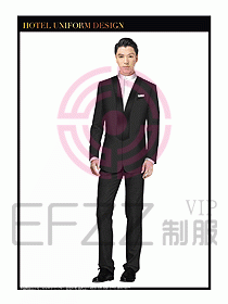 酒店大堂服務(wù)員制服設(shè)計圖703