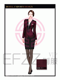 酒店大堂服務(wù)員制服設(shè)計圖705