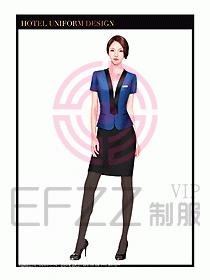酒店大堂服務(wù)員制服設(shè)計(jì)圖712