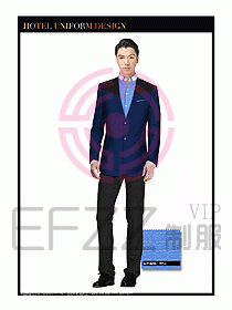酒店大堂服務員制服設計圖719