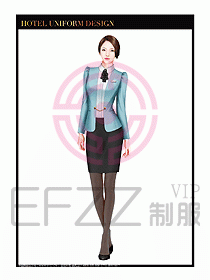 酒店大堂服務(wù)員制服設(shè)計圖718
