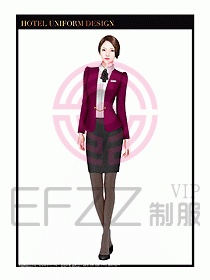 酒店大堂服務(wù)員制服設(shè)計圖720