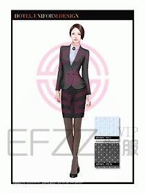酒店大堂服務(wù)員制服設(shè)計(jì)圖734