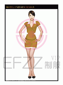 SPA按摩技師制服設(shè)計圖834