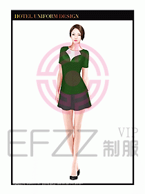 SPA按摩技師制服設(shè)計圖876