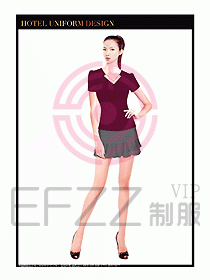 SPA按摩技師制服設(shè)計(jì)圖889