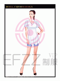 SPA按摩技師制服設(shè)計(jì)圖893