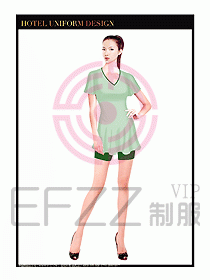 SPA按摩技師制服設(shè)計圖895