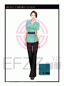 SPA按摩技師制服設(shè)計圖903